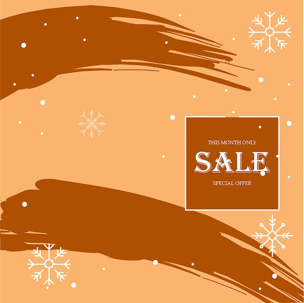 sale banner sale offer ad post brochure vector template design