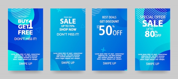 Sale banner template design, end of season special offer