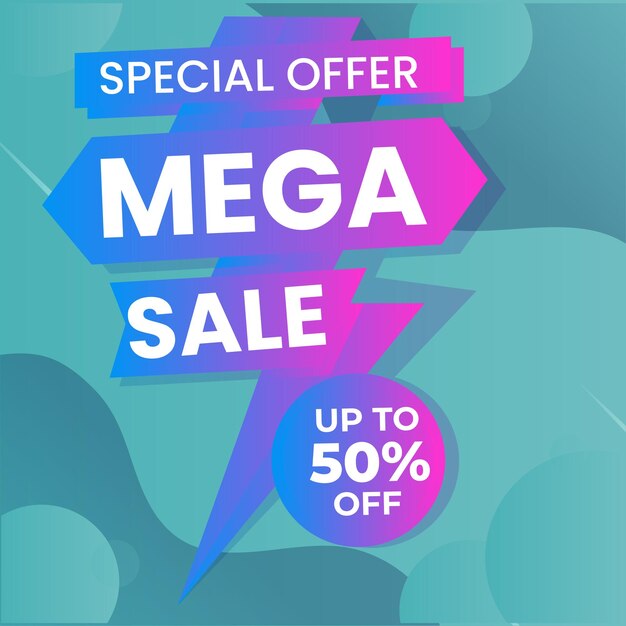 Vector sale banner template design with comic background big sale special up to 80 off super sale end