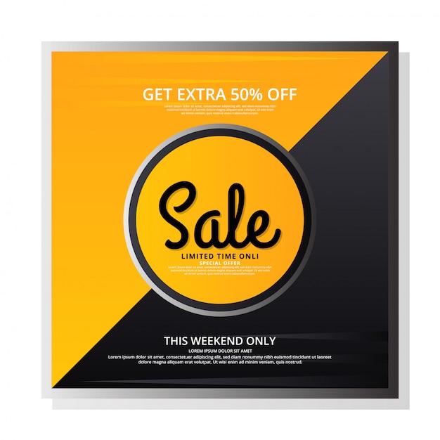 Sale banner template design