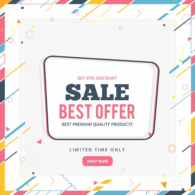 Sale banner template design