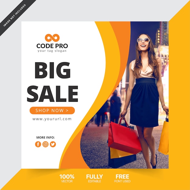 Sale banner template