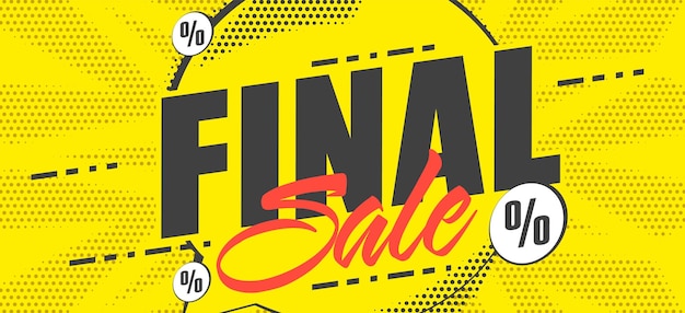 Sale banner with final discount offer