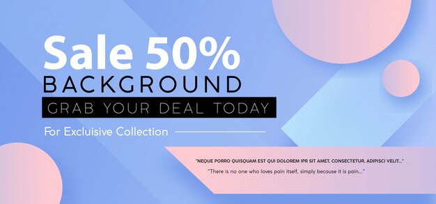 Vector sale banner