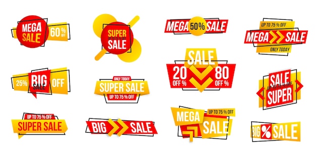 Sale banners