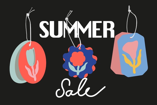 Vector sale coupons collection for shopping online summer sale vector sale coupons