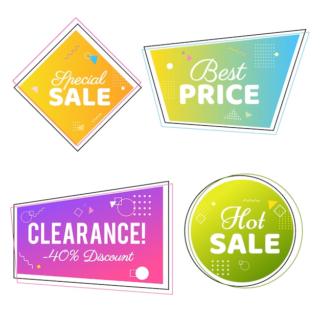 Sale Geometric badges