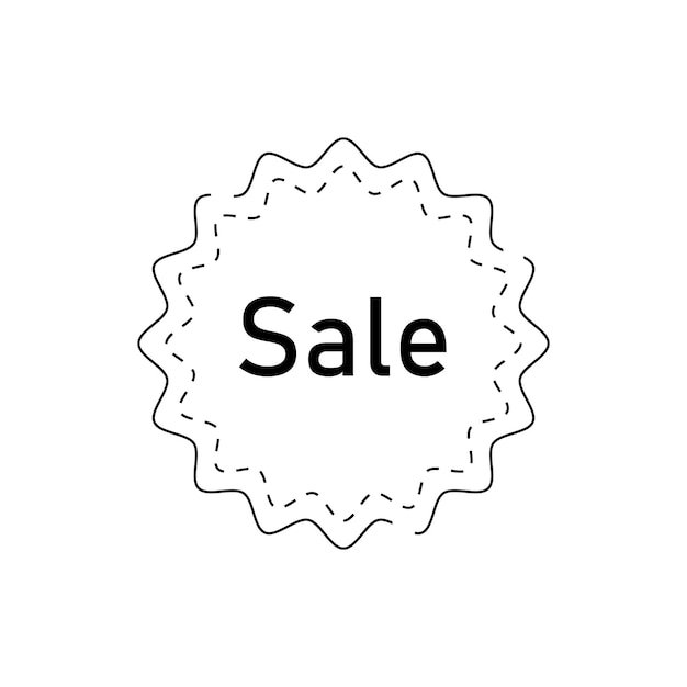 Sale icon with label and shopping bag Black friday