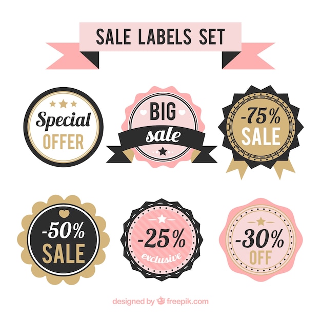 Sale labels set 