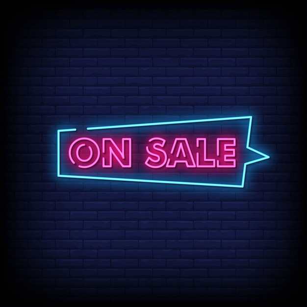 On Sale Neon signboard