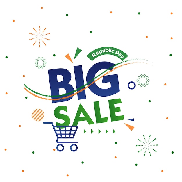 Sale promotion banner for 26 January republic day sale