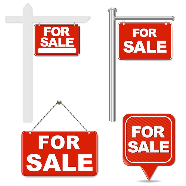 For Sale Sign Big Set