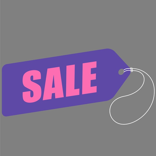 Sale tag discount symbol retail sticker sign template