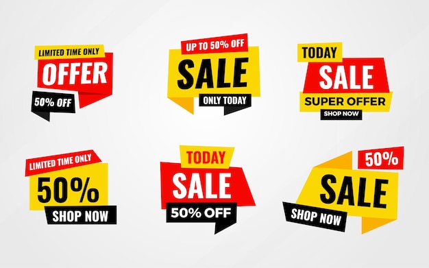 Sale Tag vector template special offer big sale final sale flash sale background poster design