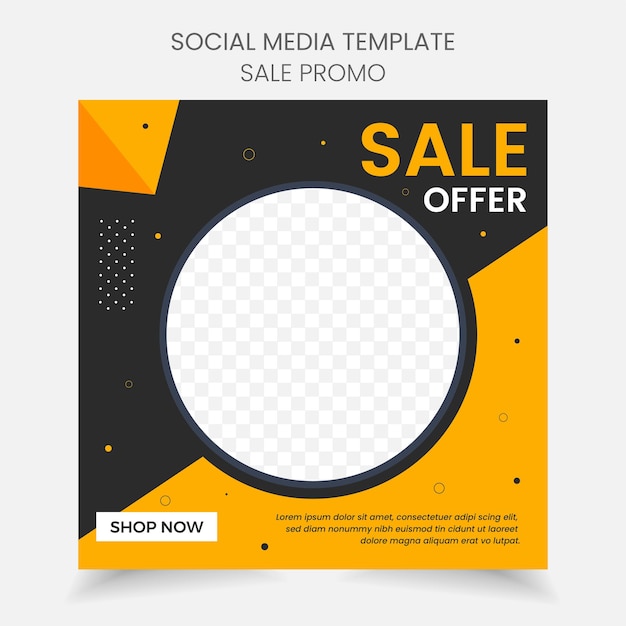 sale template banner social media post