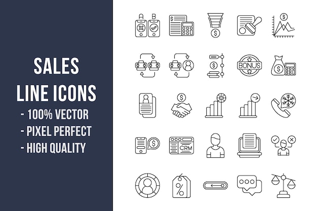 Sales Line Icons