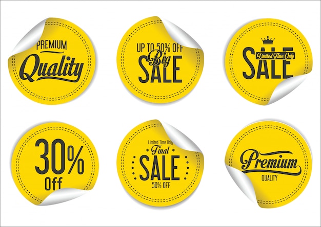 Sales stickers