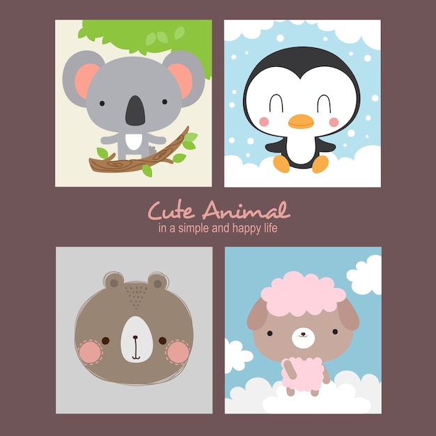 Sally Cute Animals Illustration