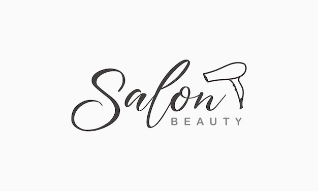 Vector salon beauty template logo design