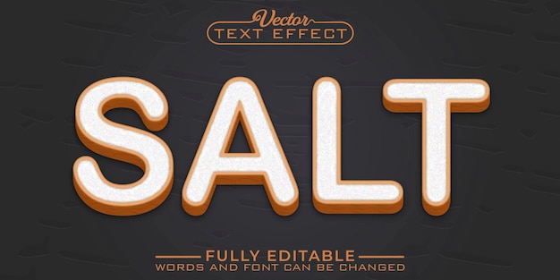 Salt Editable Text Effect Template