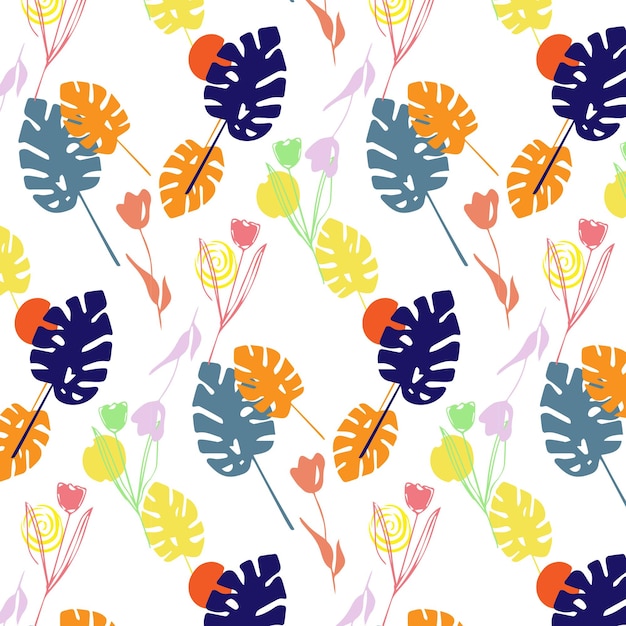 Sameless patternpattern design for marchfloral patternmodern style pattern desing