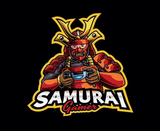 Samurai Gamer Mascot Logo Design