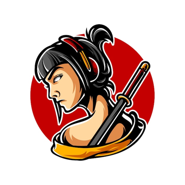 Samurai Geisha E Sport Logo