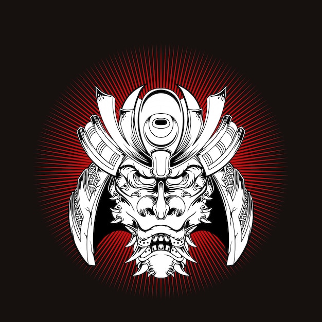 Samurai mask design