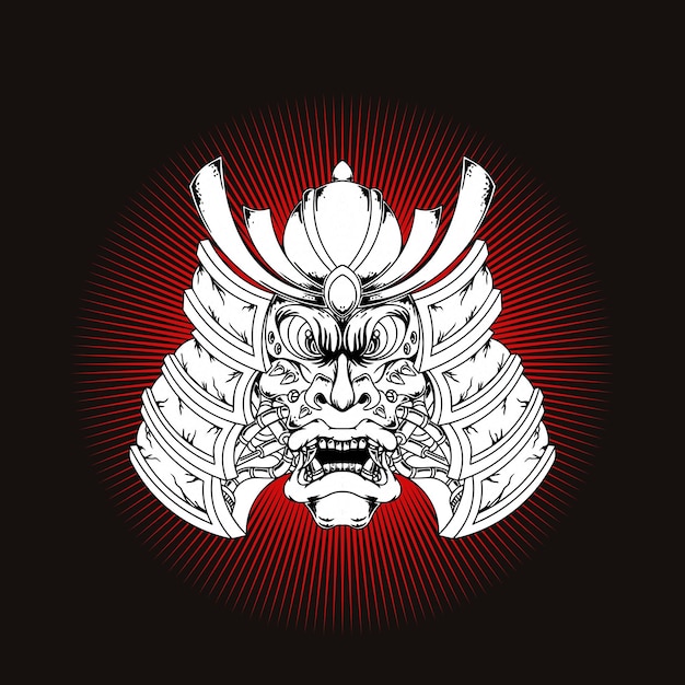 Samurai mask design