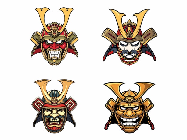 Vector the samurai mask