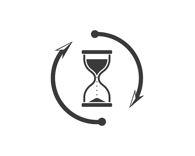 Sand clock icon vector illustration design