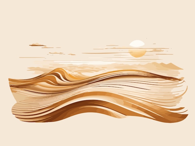 sand graphic style illustration