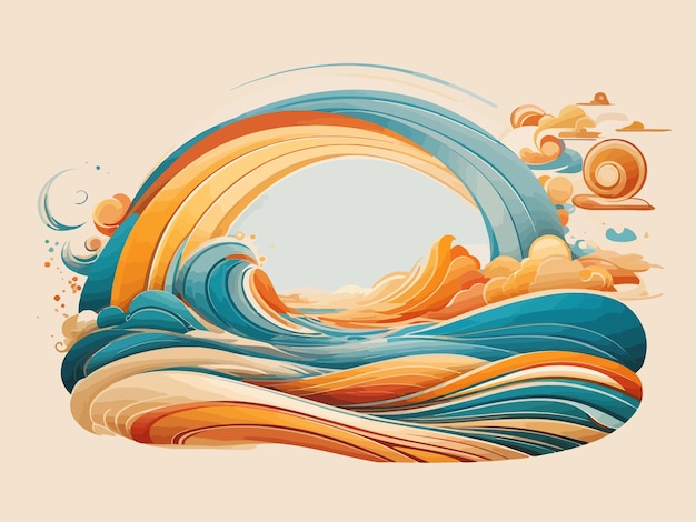 sand graphic style illustration