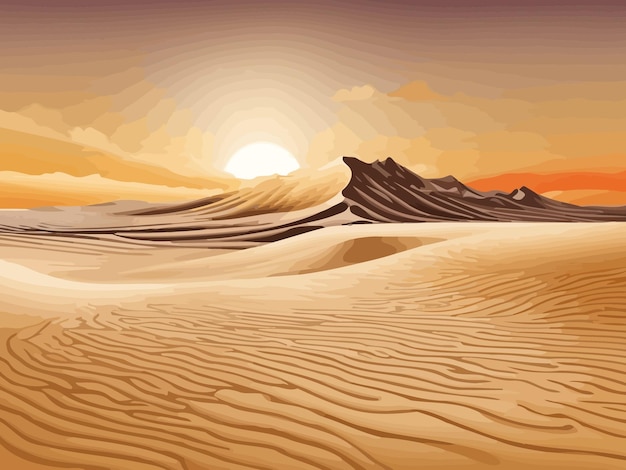 sand graphic style illustration