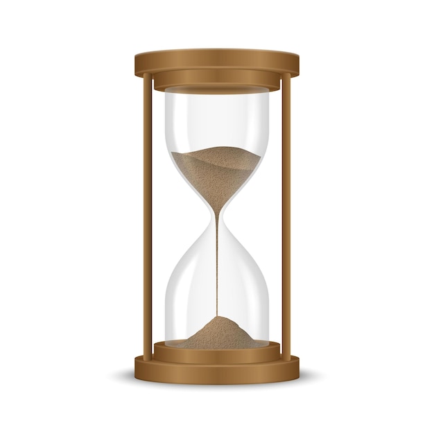 Sand hourglass clock