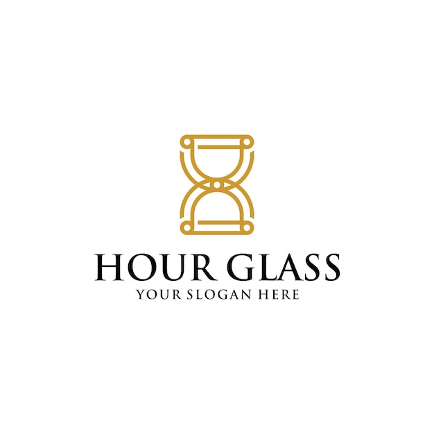 Sandglass Logo Design Template Download