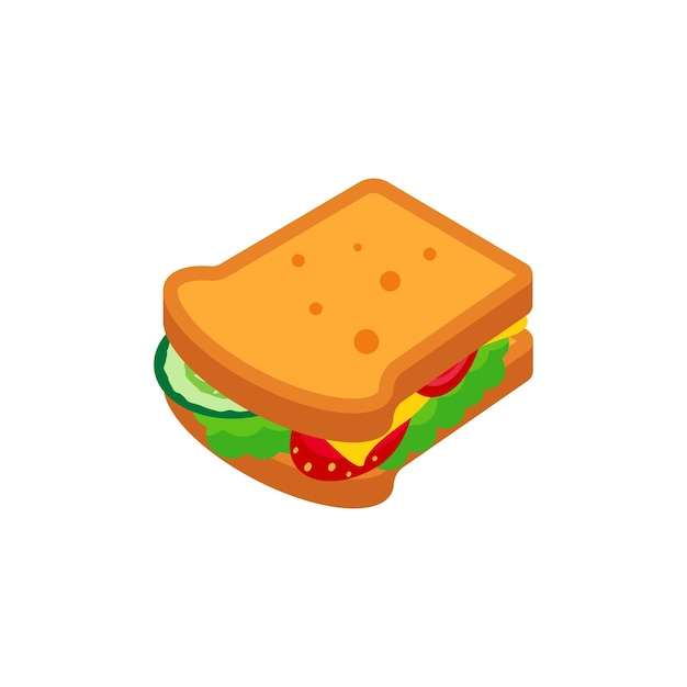 Sandwich logo icon design vector