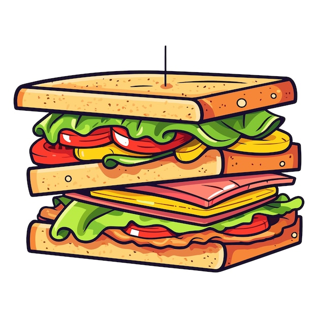 Sandwich vector illustration