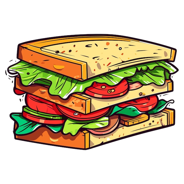 Sandwich vector illustration