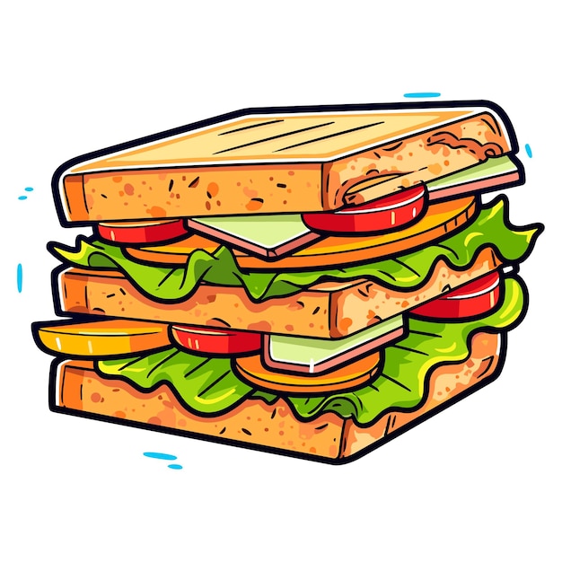 Sandwich vector illustration