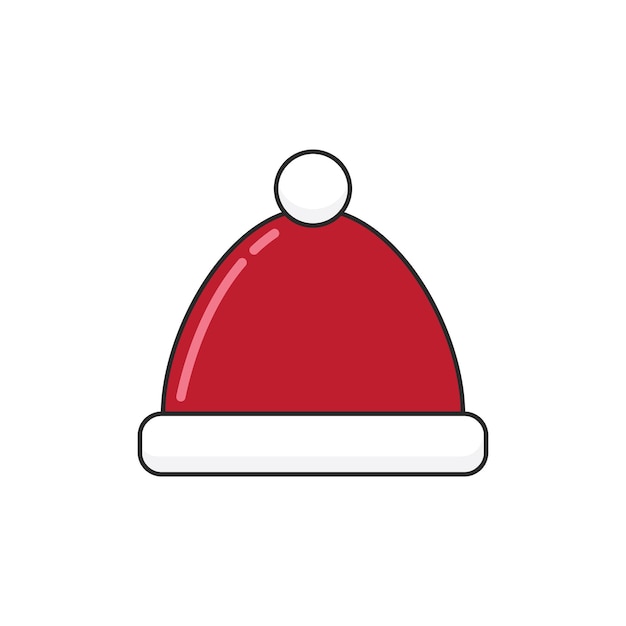 Santa cap icon vector