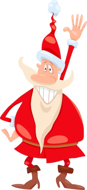 Vector santa claus cartoon illustration