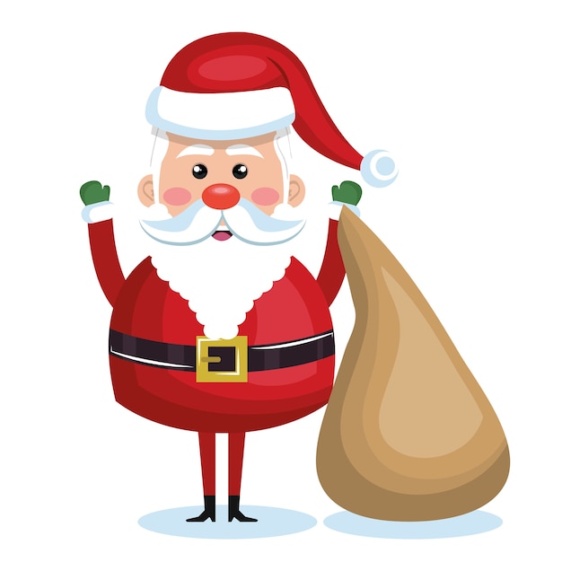 santa claus character icon