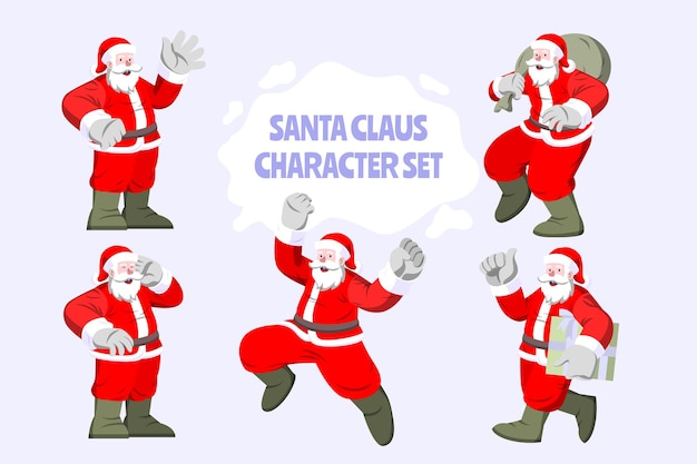 Santa claus character set -  Winrter Character