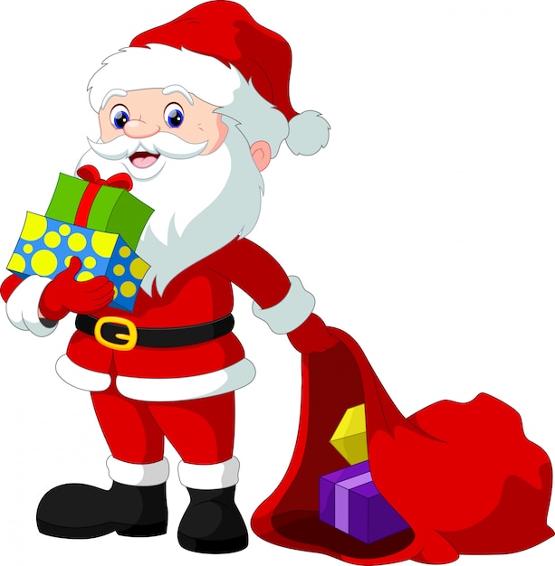 Santa Claus and christmas gifts