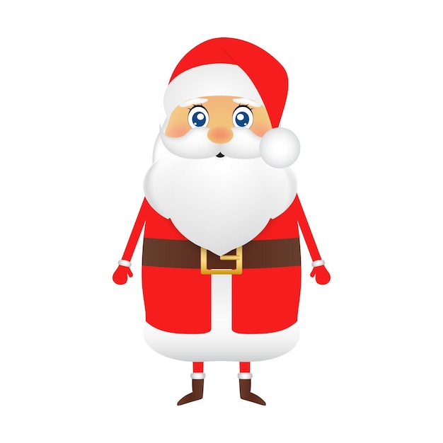 Santa Claus for Christmas on a white background