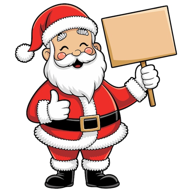 Vector santa claus clipart vector