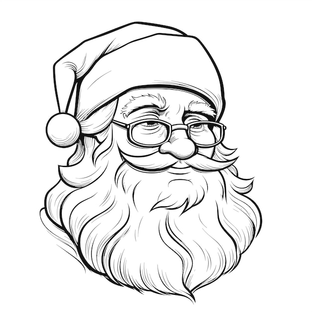 Santa claus coloring adventure vector cartoon graphic