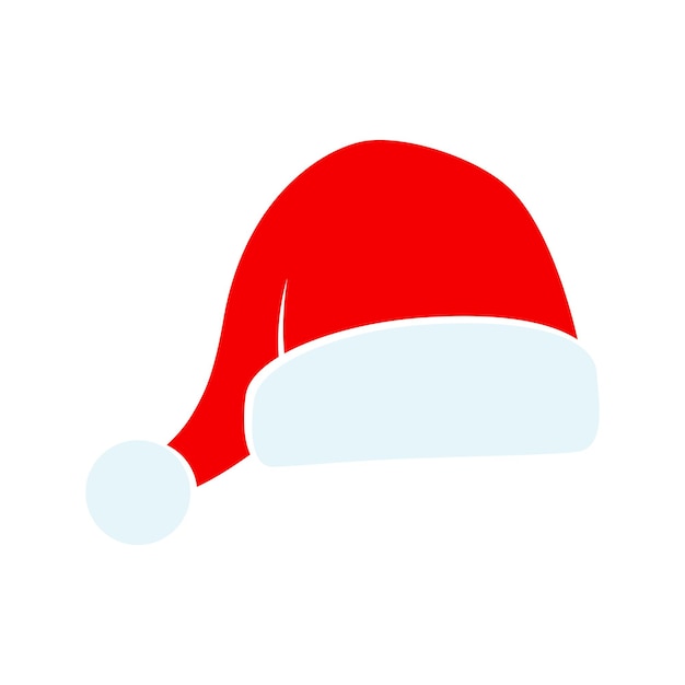 Santa Claus hat isolated illustration