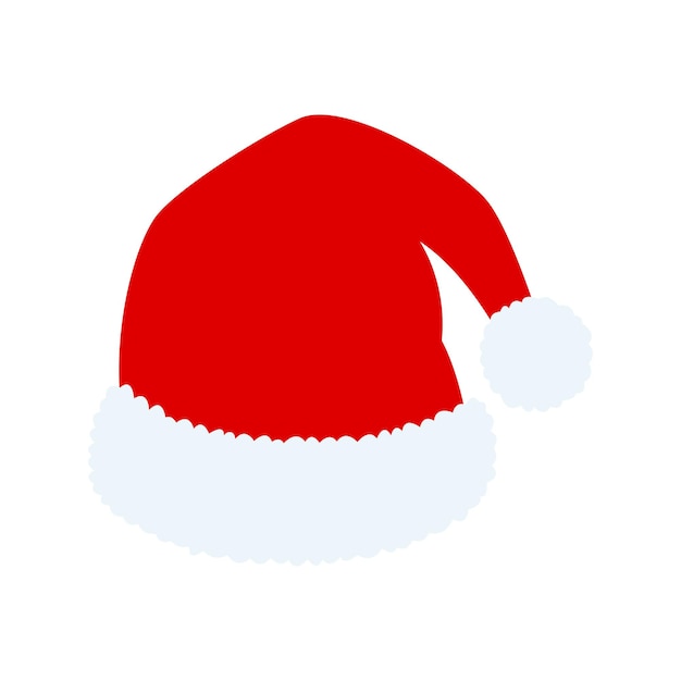 Santa Claus hat isolated illustration